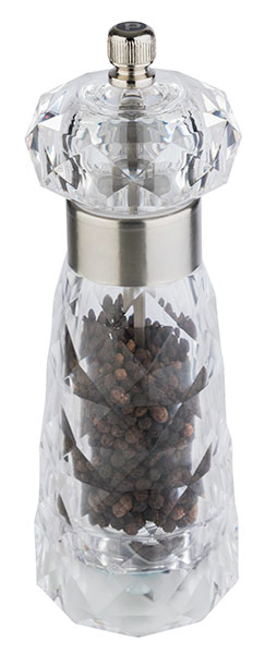 Pfeffermühle -DIAMOND- Ø 6 cm, H: 18 cm