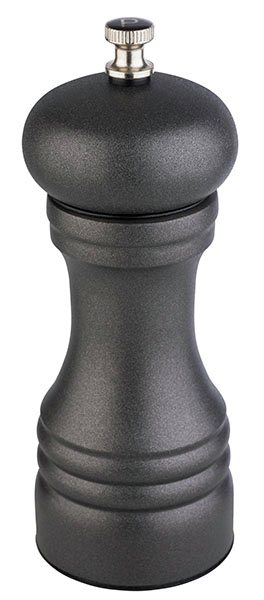 Pfeffermühle -GUNMETAL- Ø 6 cm, H: 15,5 cm , Grau