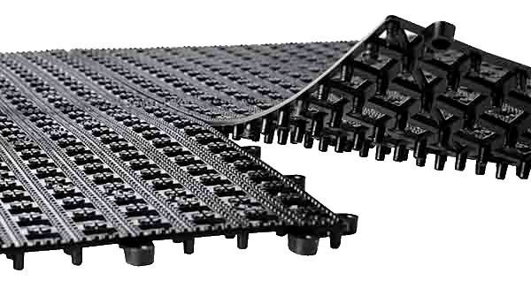 Abtropfmatte 33 x 33 cm , Schwarz