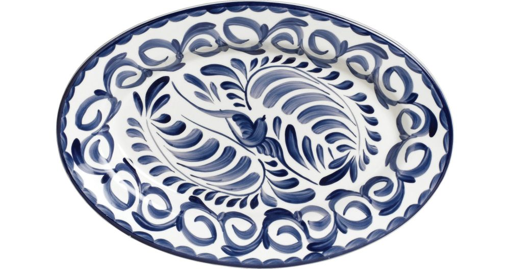 Steelite Platte oval 270 x 197 mm blau Anfora Puebla