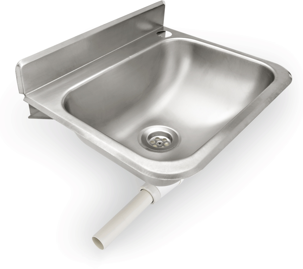 Handwaschbecken zur Wandmontage, 30,5 x 37,5 x 18,5 cm, Chromnickelstahl