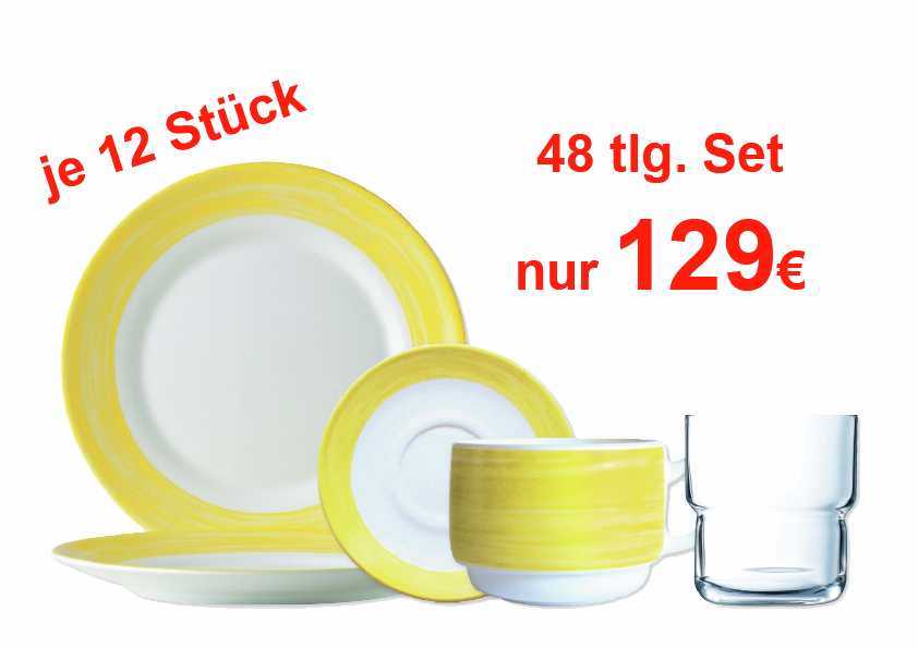 Brush Sparset 48-tlg. Farbe gelb