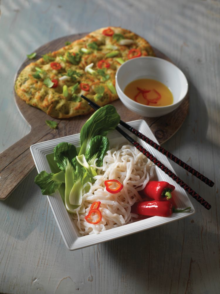 Steelite Servierbrett rund 340 mm mit Griff Driftwood