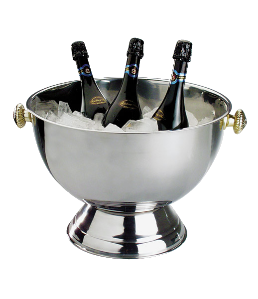 Champagnerkühler Ø 42 cm, H: 28 cm, 20 Liter , Edelstahl
