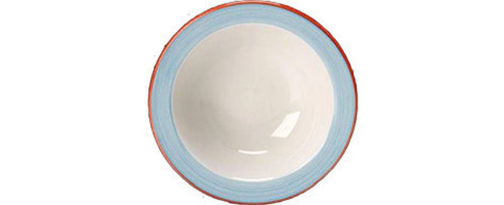 Steelite Salatschale 140 mm weiß mit blauem Rand Rio Blue