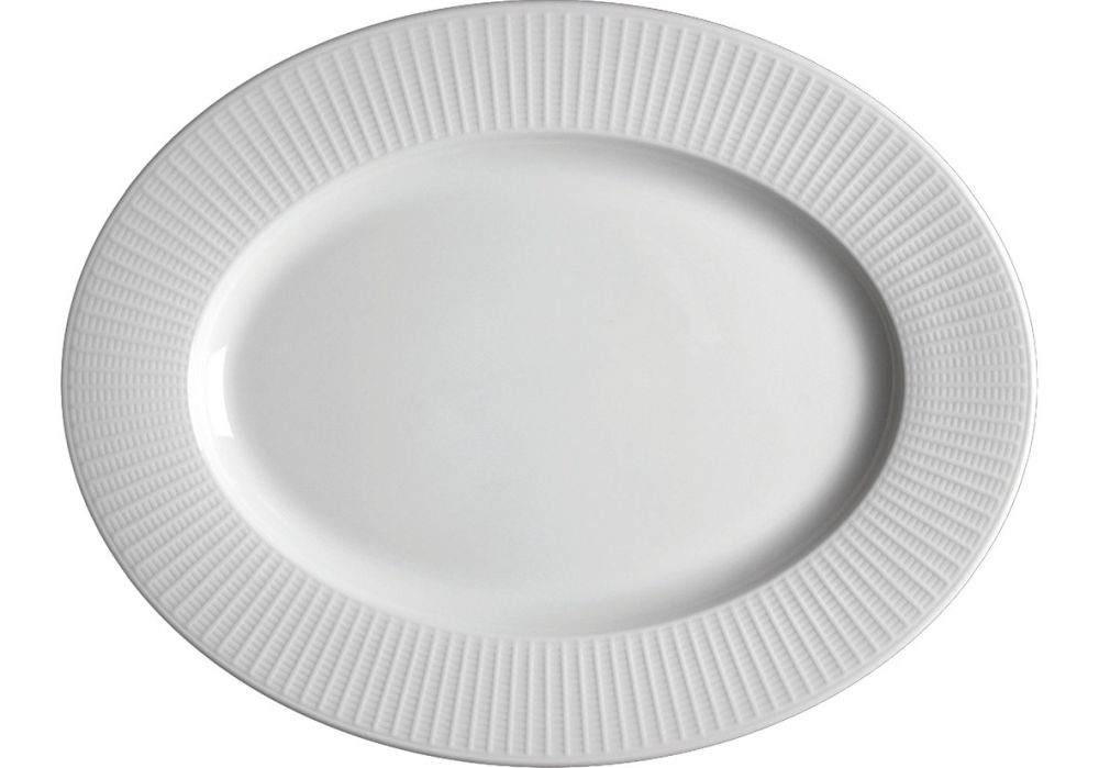 Steelite Platte oval 330 mm weiß Willow