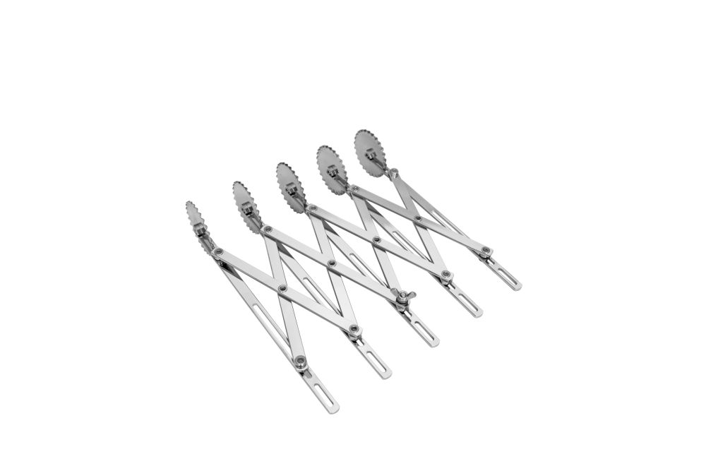 Schneider Teigschneider Ruck-Zuck / 5 Rädchen gezackt / Edelstahl