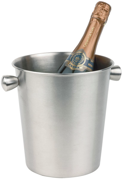 Wein- / Sektkühler Ø 20 cm, H: 20,5 cm , Edelstahl