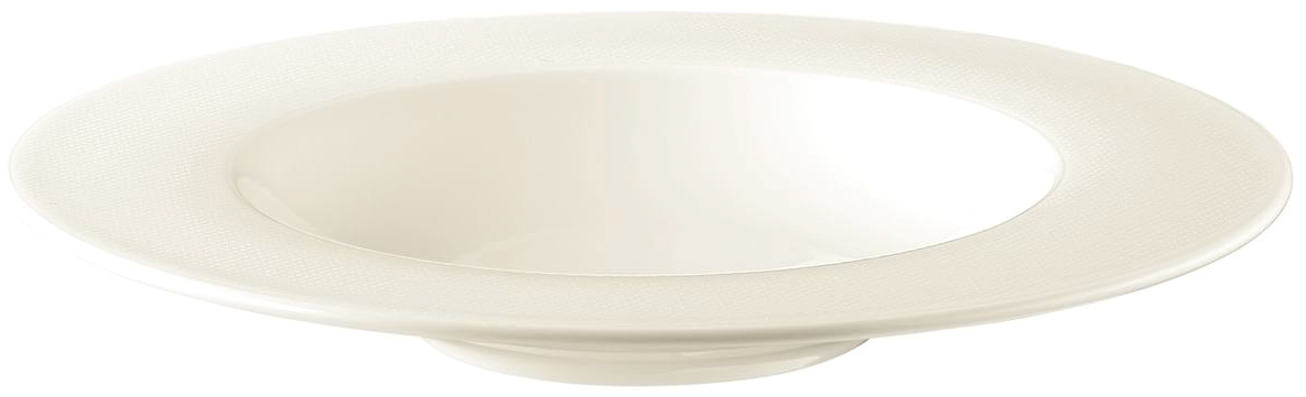 Seltmann Pastateller tief 30 cm -Diamant- creme rund mit Relief modern - Dekor: 3