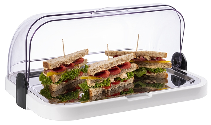 Buffetvitrine 44 x 32 cm, H: 20,5 cm , Weiß