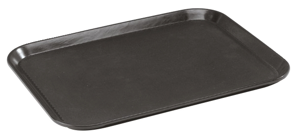 Serviertablett GN 1/1 53 x 32,5 cm, H: 1,5 cm , Schwarz