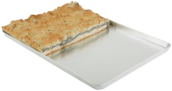 Ausstellblech / Thekenblech 60 x 40 cm, H: 2 cm , Edelstahl