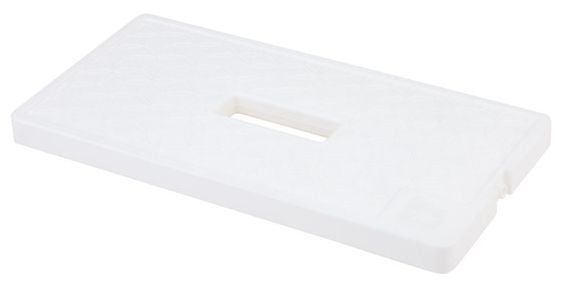 Kühlakku 41 x 21 cm, H: 2,5 cm , Weiß