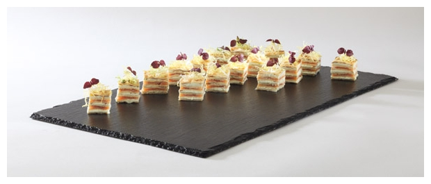 GN 1/1 Naturschieferplatte 53 x 32,5 cm , Schwarz