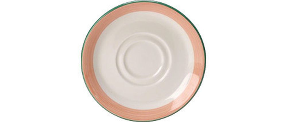 Steelite Kombi-Untertasse 145 mm weiß mit rosa Rio Pink