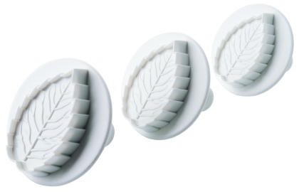 Fondantausstecher Rosenblatt gross