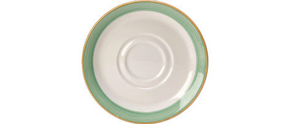 Steelite Kombi-Untertasse 145 mm weiß mit grünem Rio Green
