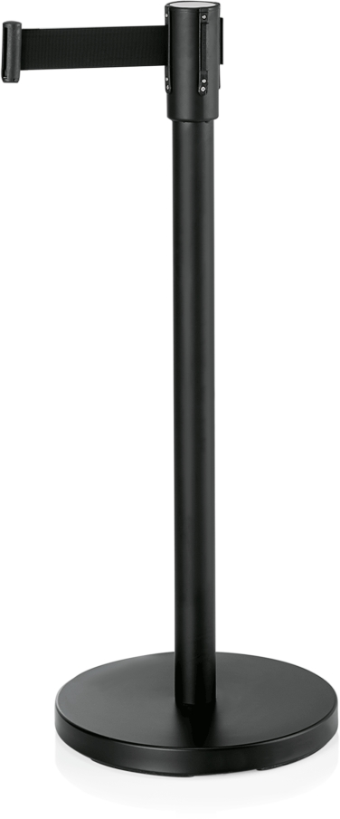 Abgrenzungspfosten Ecoflex, schwarz lackiert, 5 m, schwarz, Edelstahl