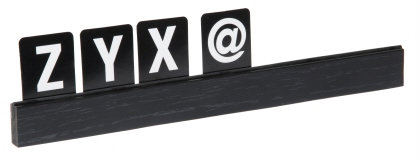 Buchstabenleiste schwarz