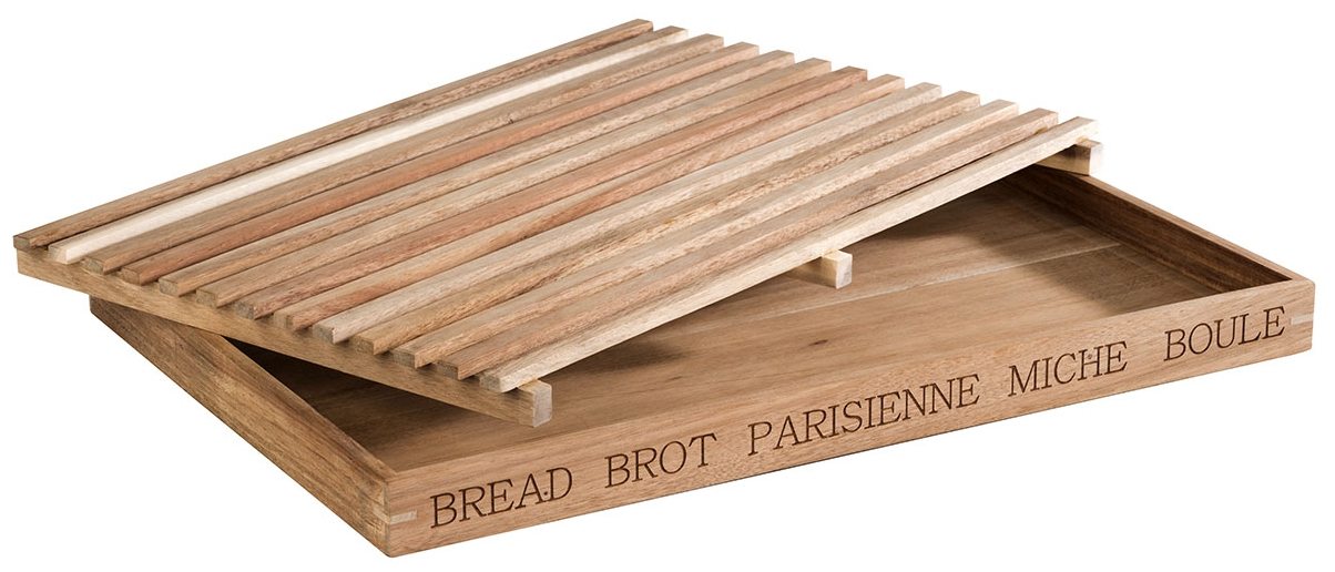 Brotschneidebrett -LETTER- 48 x 34 cm, H: 3,5 cm , Braun