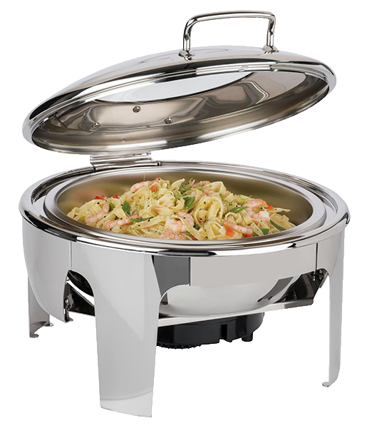 Chafing Dish rund 46 x 50 cm, H: 30 cm , Edelstahl