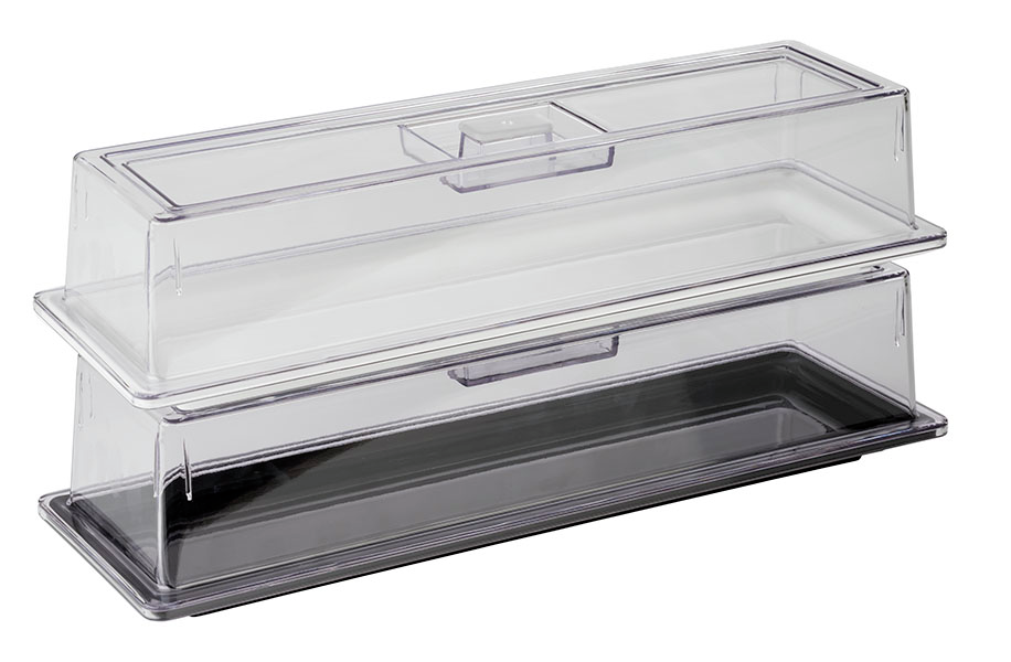 GN 2/4 Abdeckhaube 53 x 16,2 cm, H: 10,5 cm