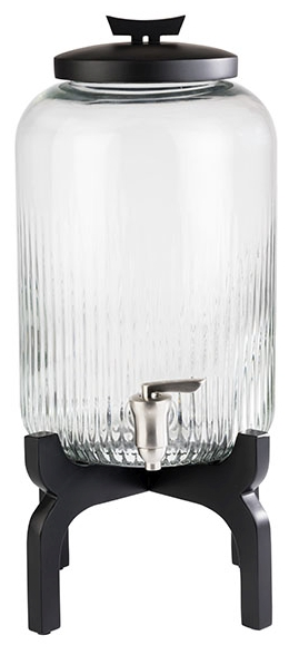 Getränkespender -ASIA- Ø 24,5 cm, H: 45,5 cm, 7 Liter, Schwarz