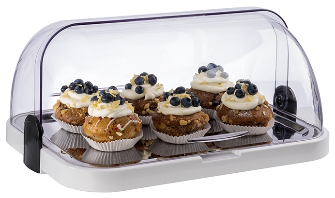 Buffetvitrine 44 x 32 cm, H: 20,5 cm , Weiß