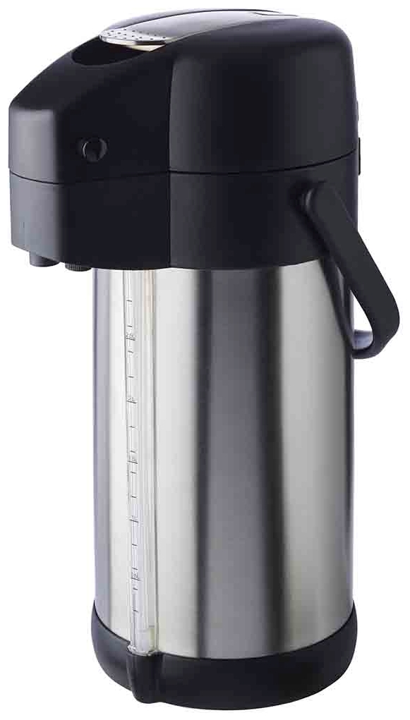 Pump-Isolierkanne -PREMIUM- Ø 15 cm, H: 37 cm, 3 Liter , Schwarz