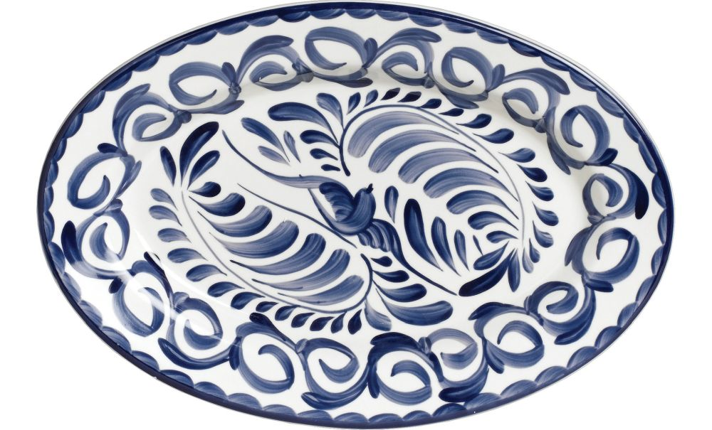 Steelite Platte oval 310 x 230 mm blau Anfora Puebla