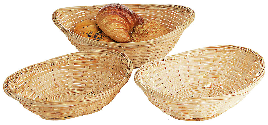Bambuskorb 16x12x6cm, oval