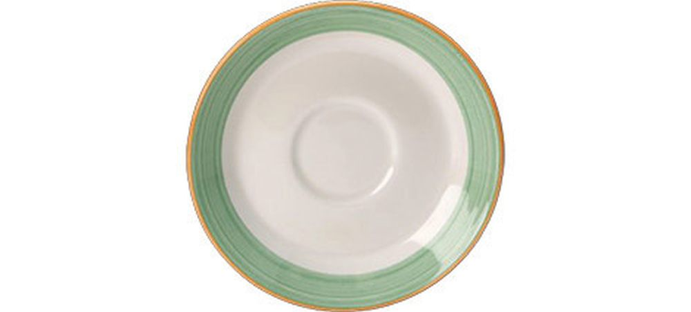 Steelite Kombi-Untertasse 153 mm weiß mit blauem Rio Green