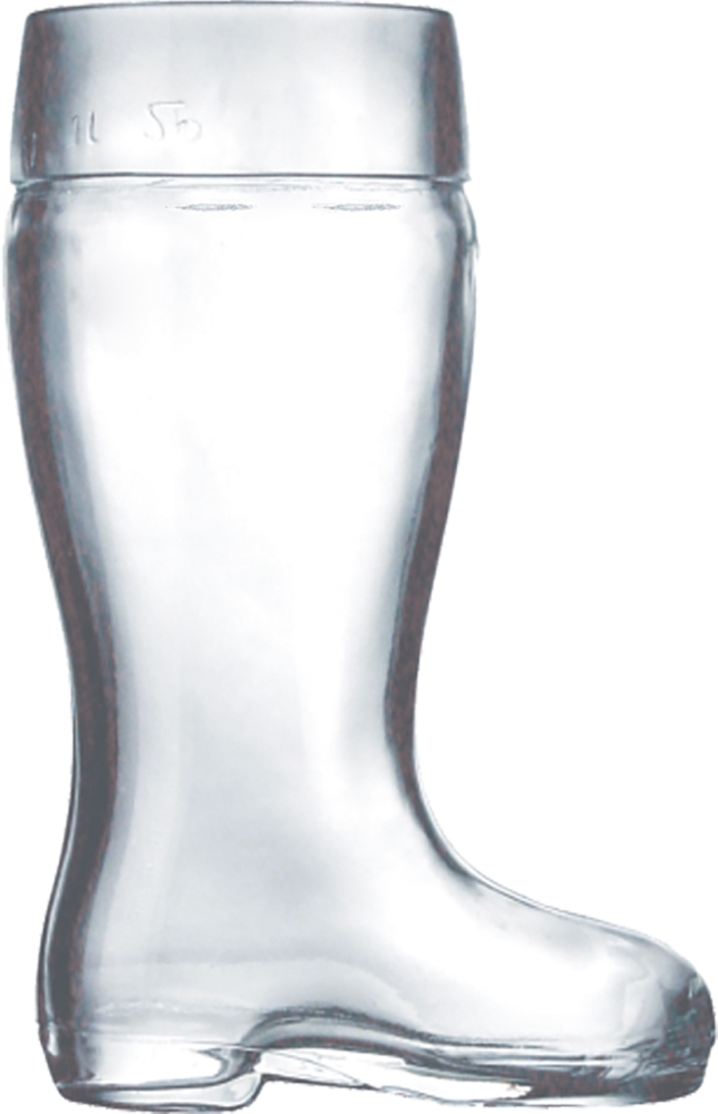 Bierstiefel Pressglas 125cl; 1l /-/ *