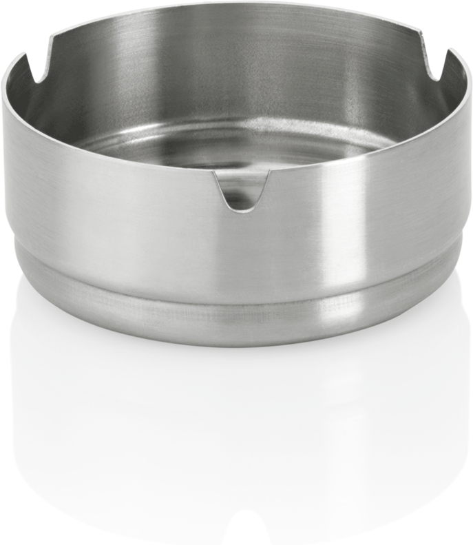 Aschenbecher, Ø 12 cm, Chromnickelstahl