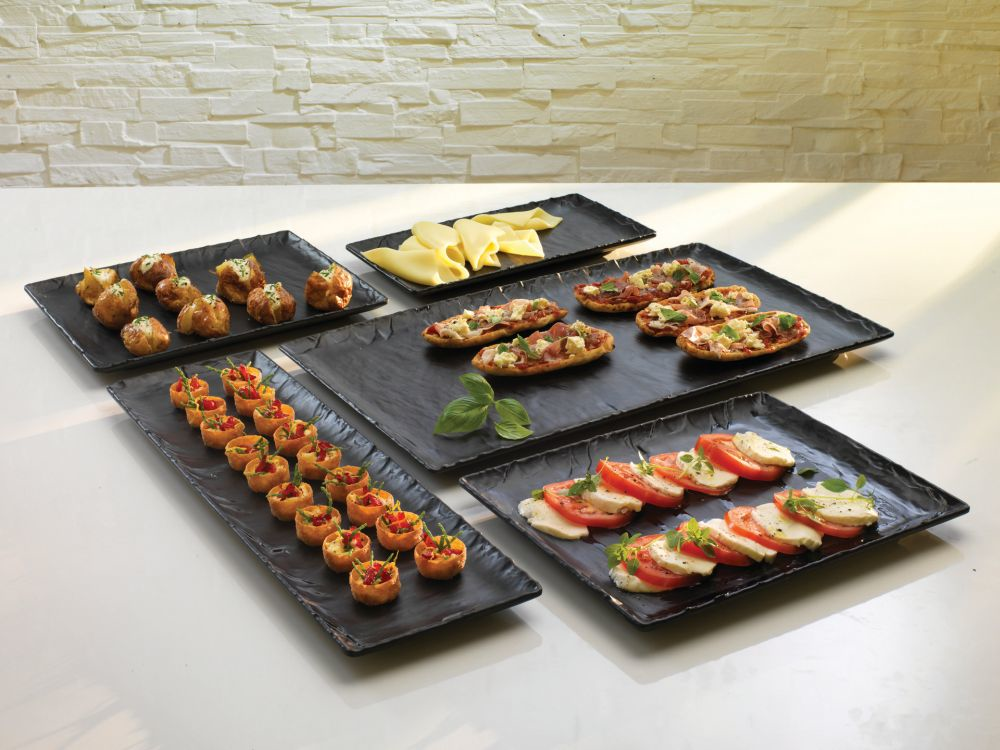 Steelite GN-Platte GN 2/4 530 x 162 mm Melamine Gastronorm Slate
