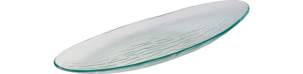 Steelite Buffetplatte Glas oval 460 x 190 mm Creations Glasware Ice Buffet