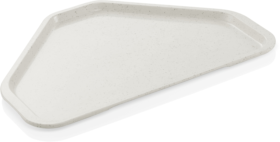 Trapeztablett Tray 96, 48 x 34 cm, granitgrau, Polyester
