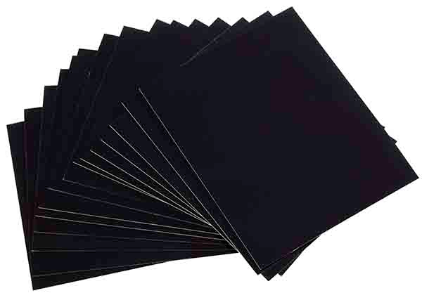 Beschriftungskarten, 50 Stück 10 x 8 cm , Schwarz