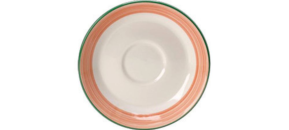 Steelite Kombi-Untertasse 153 mm weiß mit blauem Rio Pink