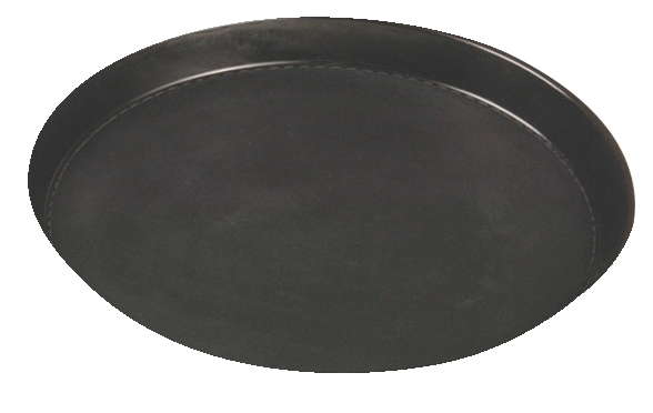 Bierglasträger -NON-SLIP- 29 x 21 cm, H: 1,5 cm, oval , Schwarz