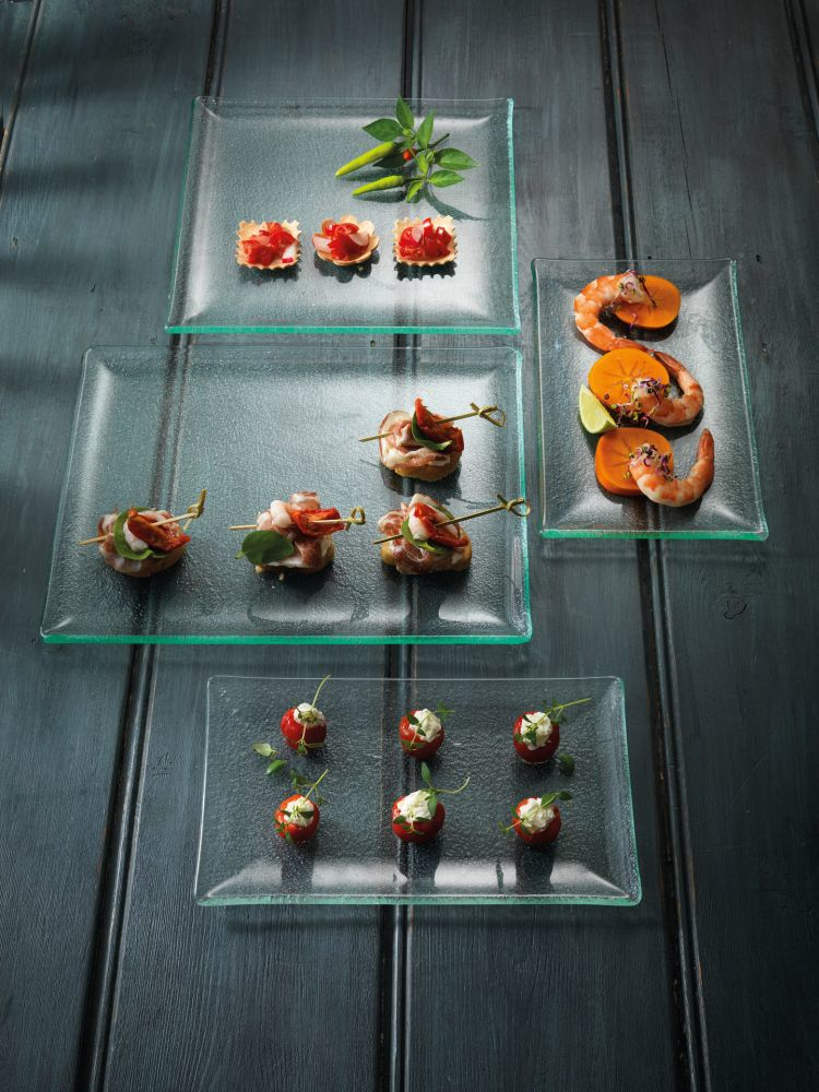 Steelite Platte quadratisch 265 x 265 mm Taste Glass