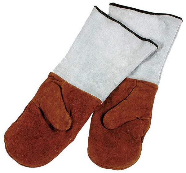 Backhandschuhe Länge 45 cm , Rot