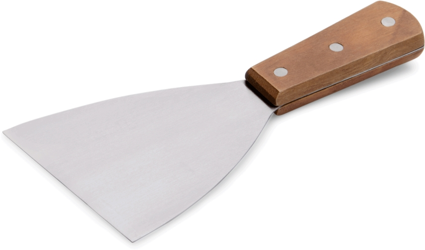 Spachtel mit Holzgriff, 21 cm, Edelstahl