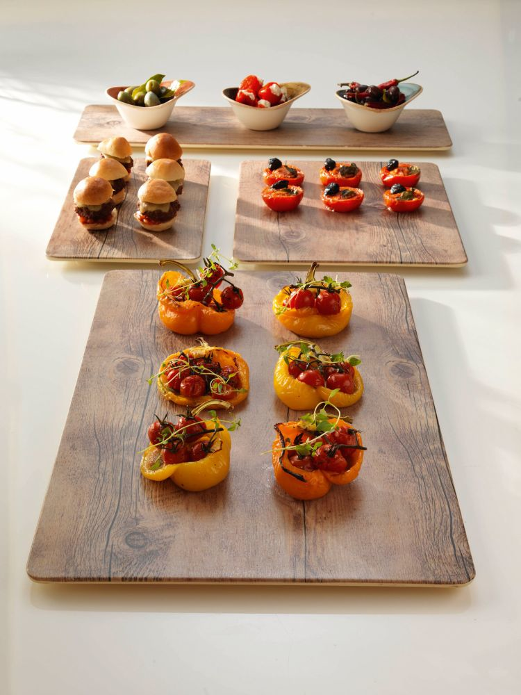 Steelite GN-Platte GN 2/4 530 x 162 mm Holzoptik Driftwood